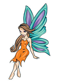 Orange Fairy Tattoo
