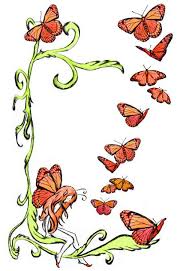 Elfe mit Schmetterlingen