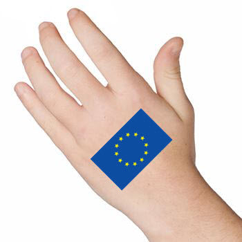 Europese Vlag Tattoo