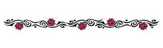 Exquisite Roses Armband Tattoo