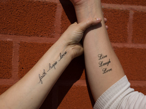Tatuagens Faith Hope Love