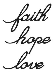 Tatuagens Faith Hope Love