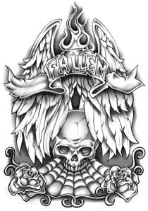 Fallen Skull Tattoo
