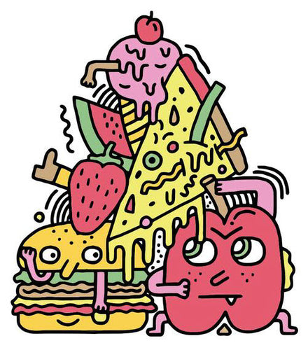 Fast Food Vs Fruits - Tattoonie