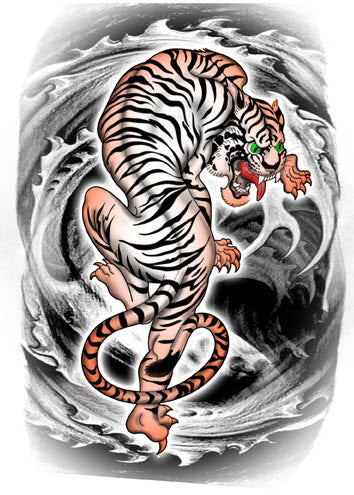 Tatuaggio Tigre Impetuosa