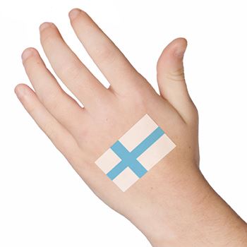 Tatuaje De La Bandera De Finlandia