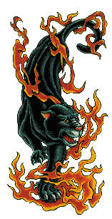 Fire Panther Tattoo