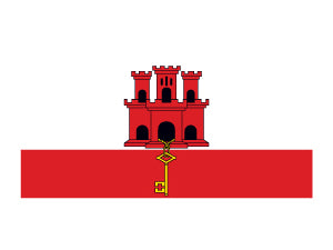 Tatuagem Bandeira de Gibraltar