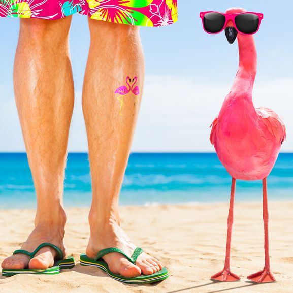 Flamingos Prismfoil Tattoo