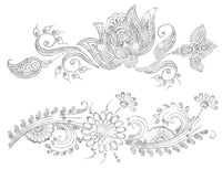 Floral Zilver Tattoos