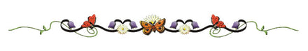 Blumen & Schmetterling Armband Tattoo