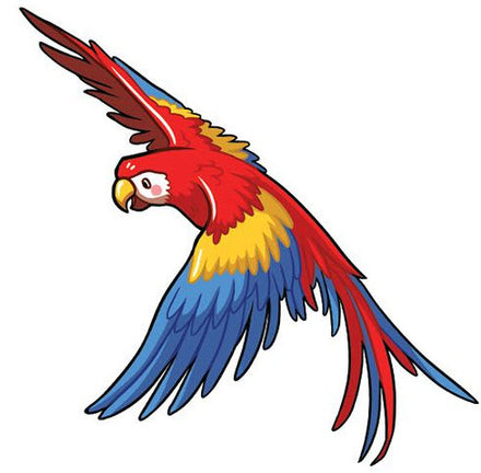 Fliegender Macaw Tattoo