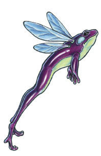 Grenouille Volante Paillettes Tattoo