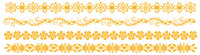 Foil Floral Bracelets Tattoos