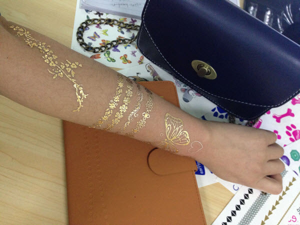 Foil Florale Armbandjes Tattoos