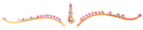 Forehead Jewelry Pink Bindi Band