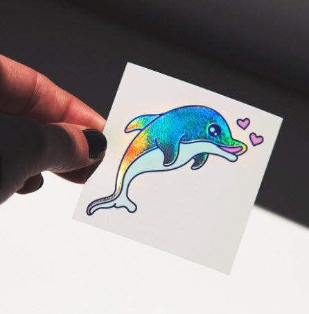 Forever Dolphin Love - Tattoonie Holográfico