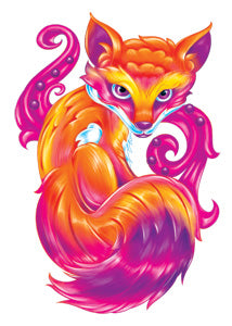 Fox Glitter Tattoo