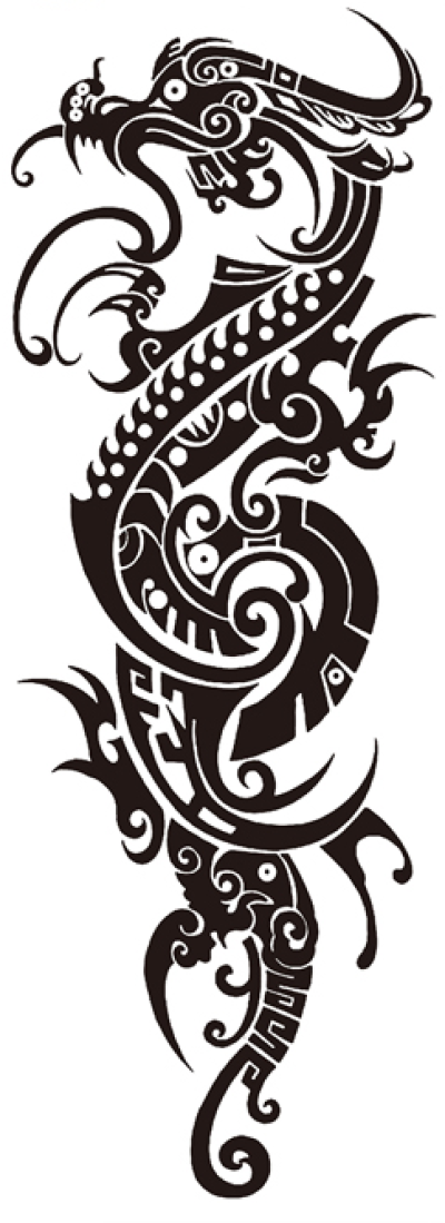 Full Sleeve Arm/Bone Tribal Dragon