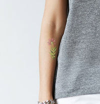 Fuschia Floral Tattoo
