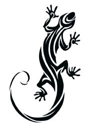 Tribal Gecko Tattoo