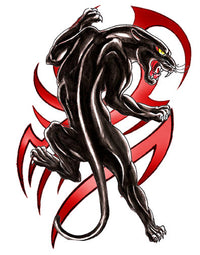 Riesen Tribal Schwarzer Panther Tattoo