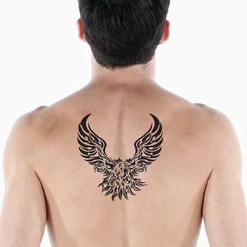 Tatuaje De Águila Tribal Gigante