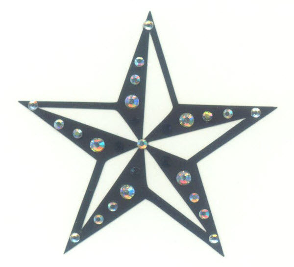 Glitter Gem Star Body Jewel Sticker
