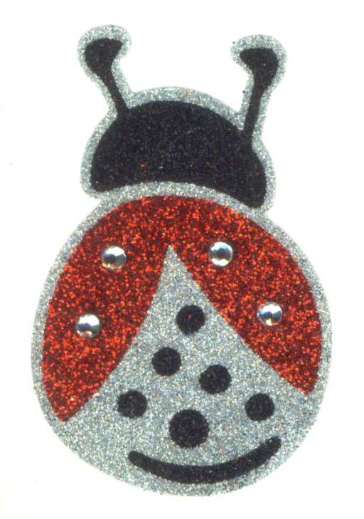 Glitter Lieveheersbeestje Body Jewel Sticker