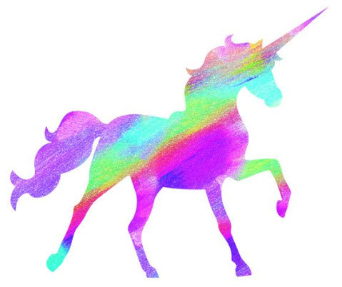 Glitter Rainbow Unicorn Tattoo