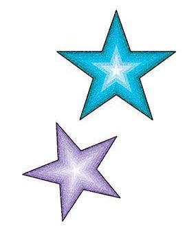 Glitter Sterne Tattoo