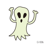 Glow in the Dark temporary Dancing Ghost tattoo from Halloween