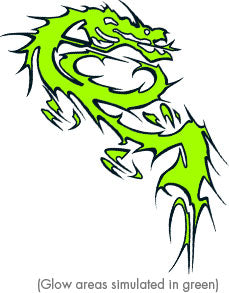 Dragon Asiatique UV Tattoo