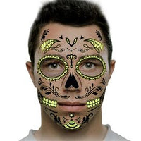 Tatuagem Brilha No Escuro Máscara Facial