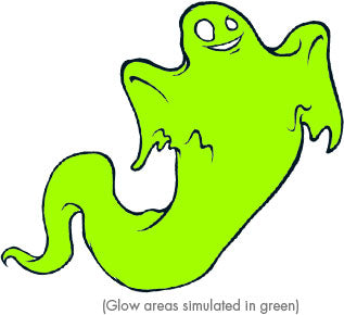 Ghost - Glow Tattoo