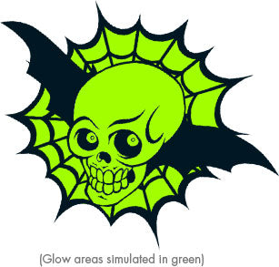 Skull & Web - Glow Tattoo
