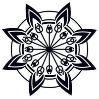 Flor Tribal - Tatuagem Brilhante