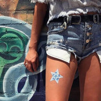 Tatuaje De La Estrella Brillantina
