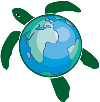 Go Green Schildkröte Tattoo