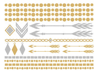 Oro Plata Cadenas Flechas (20 Tatuajes)