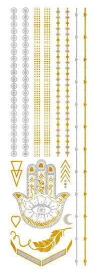 PrismFoil Gouden & Zilveren Sieraden (15 Tattoos)
