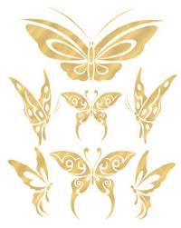 Goldene Schmetterlinge Tattoos
