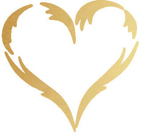Golden Loving Heart Tattoo