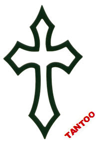 Gotisches Kreuz Tantoos (4 Sonne Tattoo Aufkleber)