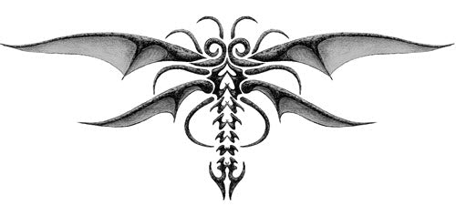 Gothic Moth Tattoo