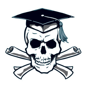 Diplom Schädel Tattoo