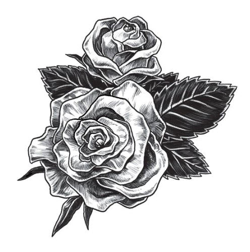 Gray Rose Tattoo