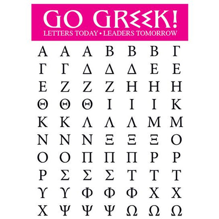 Griechische Buchstaben Tattoos
