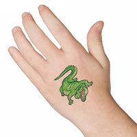 Tatuaje De Cocodrilo Verde