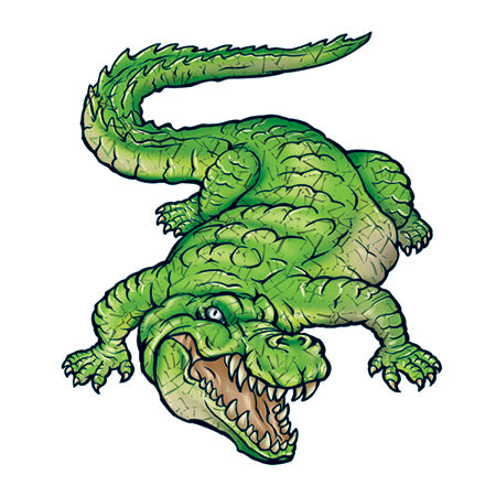 Crocodile Vert Tattoo
